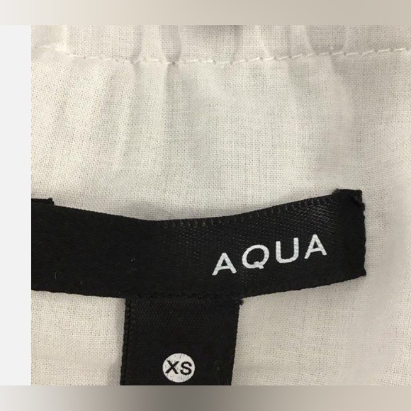 NWOT Aqua white boho flowy tank top - Picture 3 of 3